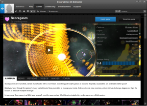 Desura - ekran z opisem gry