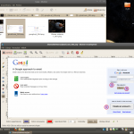 Okno główne oraz okno edycji pliku. W tym wypadku zrzutu ekranu logowania Gmail. Użyte efekty: Ochrona prywatności oraz numerowane kółka