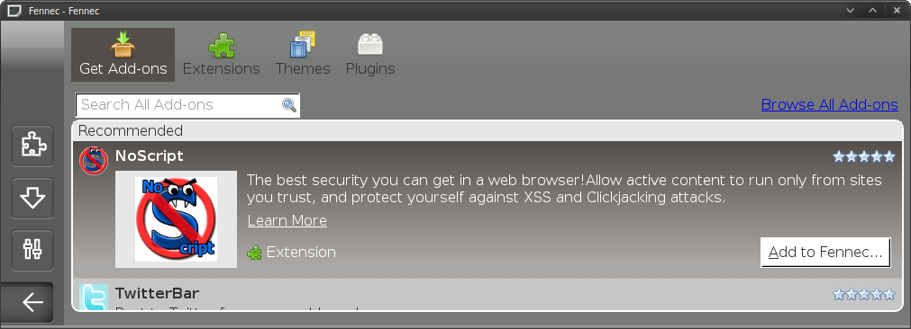 fennec na ubuntu