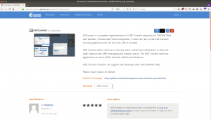 GSConnect na stronie GNOME SHell Extensions
